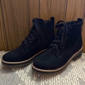 🖤 NEW Kensie Women’s Lace-Up Military Combat Black Boots 🖤